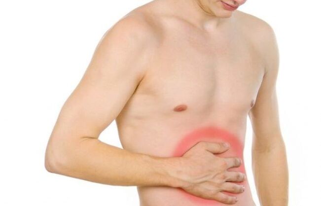 Douleur abdominale comme symptôme de la présence de parasites